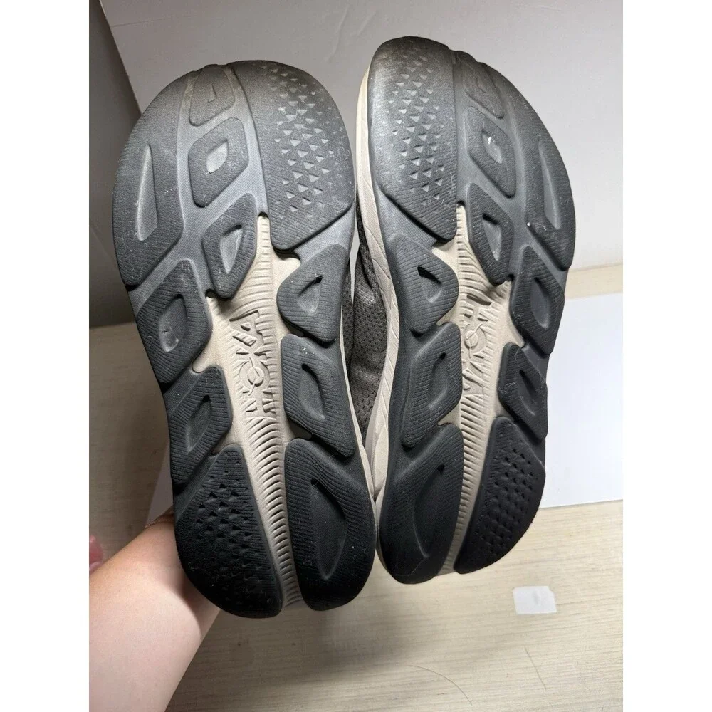 HOKA One One Rincon 4 Men Size 11D Gray Green Running Shoes Lightweight Athletic